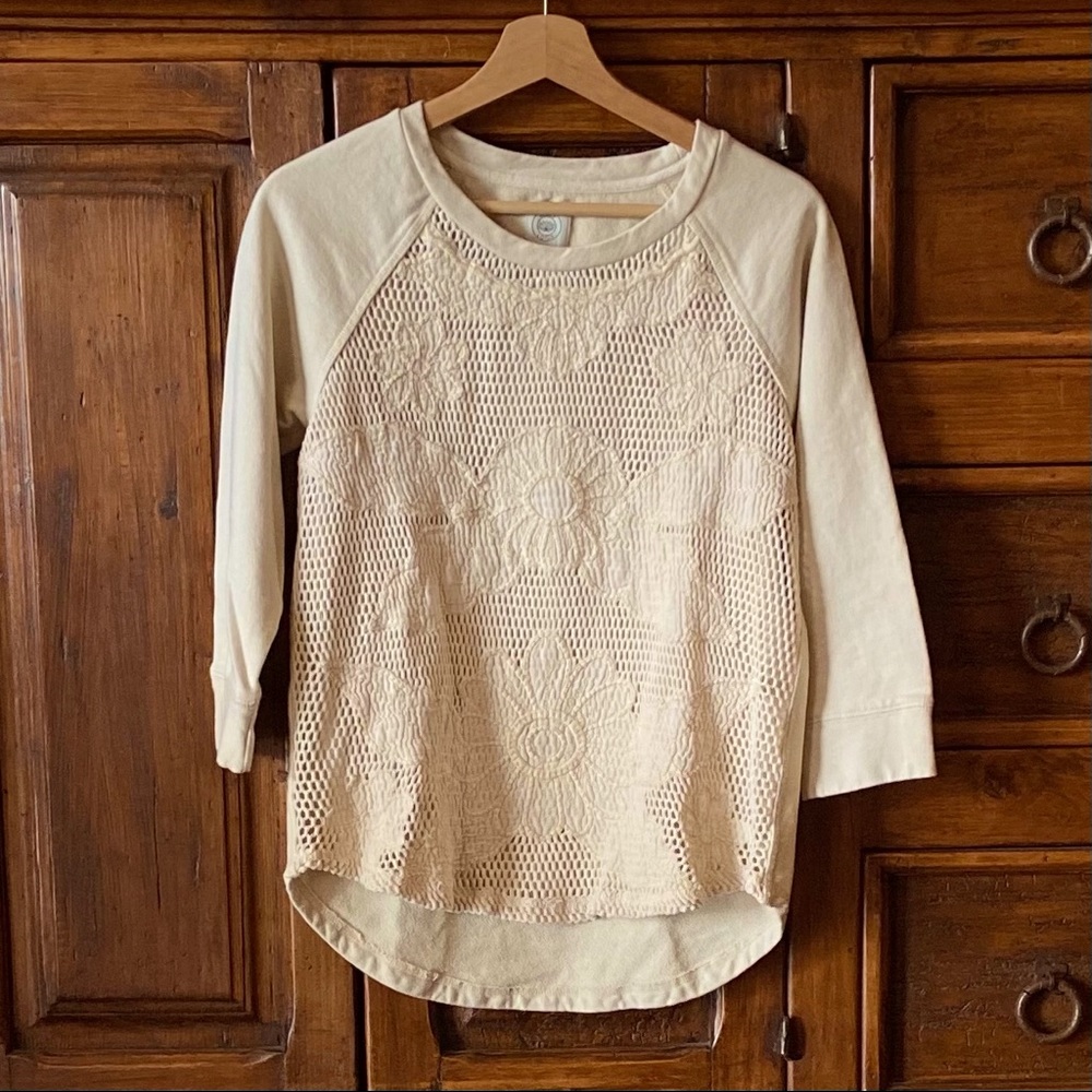 Floral Pullover Sweatshirt, 3/4 Sleeves by Lucky Lotus ✨ So Pretty